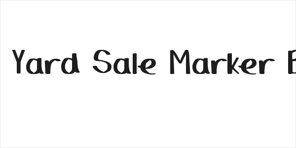 DJB Yard Sale Marker Bold Logo