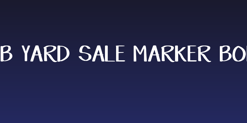 DJB Yard Sale Marker Bold Social Header