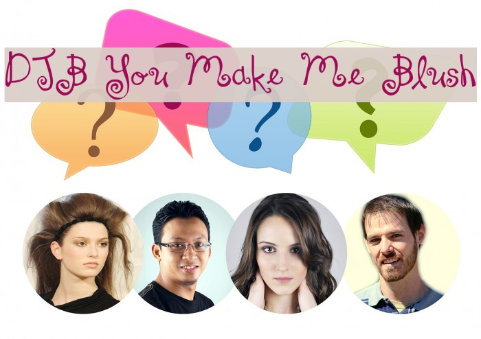 DJB You Make Me Blush Font examples