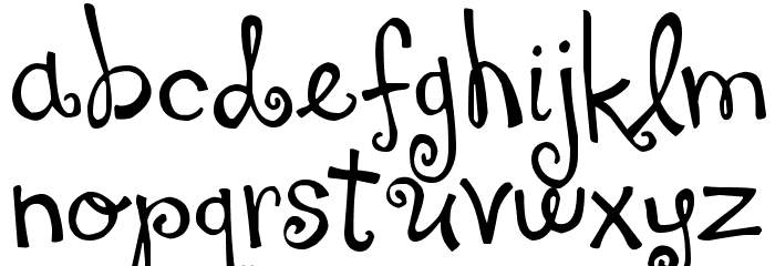 DJB You Make Me Blush Font LOWERCASE