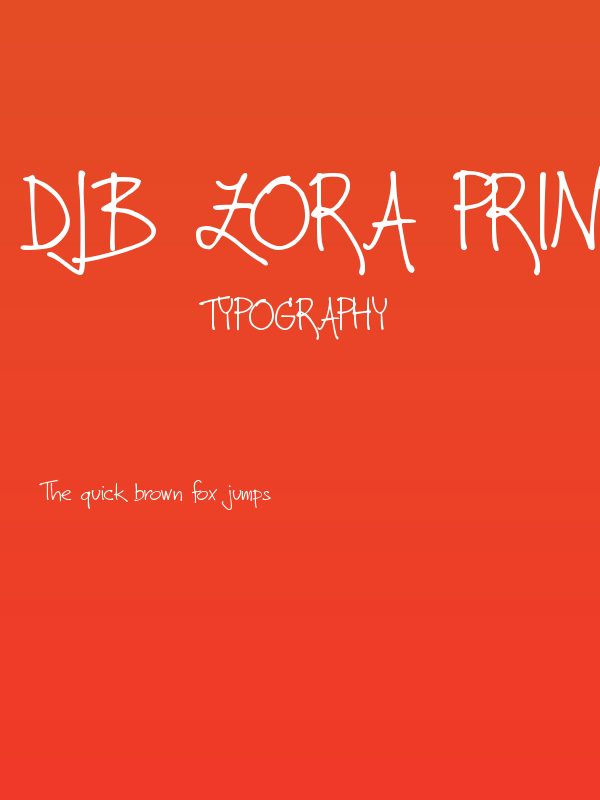 DJB Zora Prints Poster