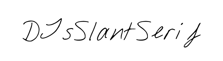 DJsSlantSerif  font caratteri gratis