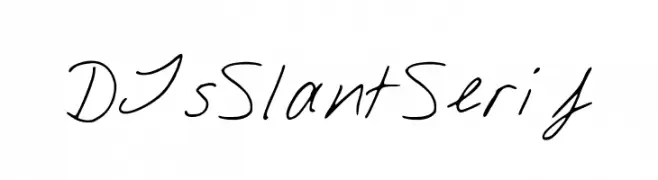 DJsSlantSerif  Fuentes Gratis Descargar