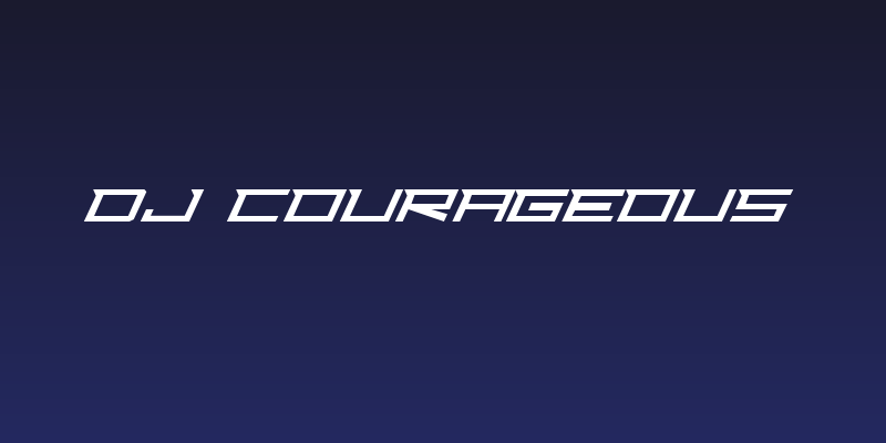 Dj Courageous Social Header