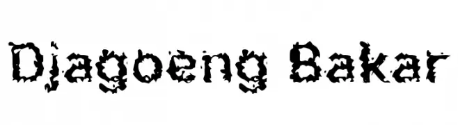 Djagoeng Bakar  Descarca Fonturi Gratis