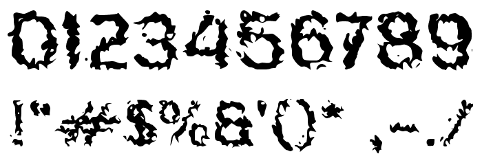 Djagoeng Bakar Font OTHER CHARS