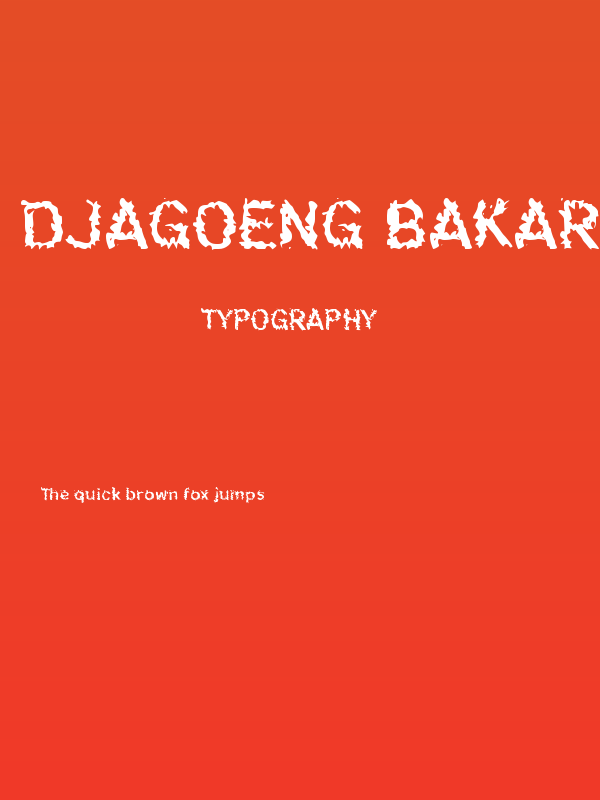 Djagoeng Bakar Poster