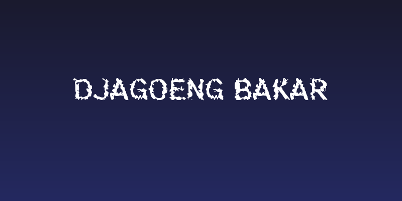 Djagoeng Bakar Social Header