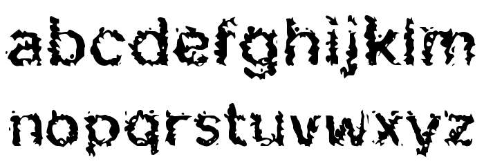 Djagoeng Bakar Font LOWERCASE