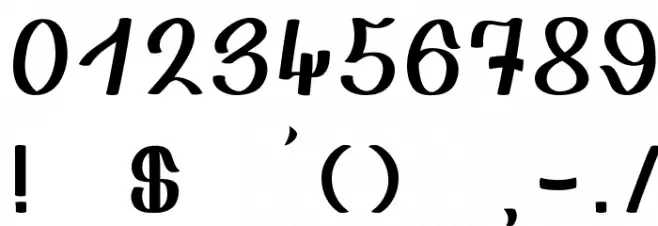 Djah Beat Font OTHER CHARS