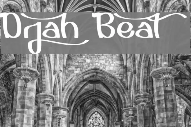 Djah Beat Font examples