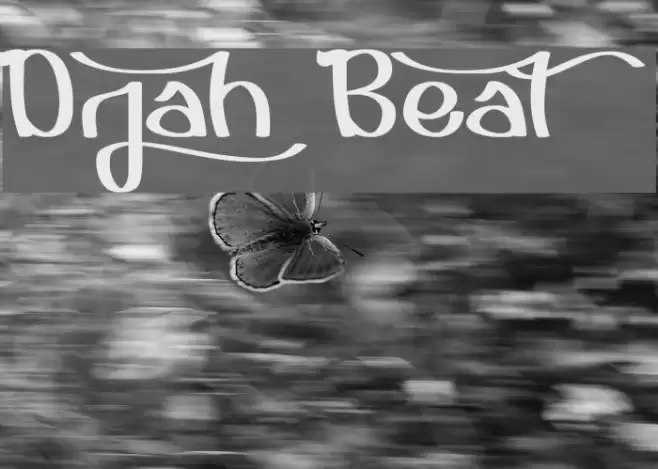 Djah Beat Font examples