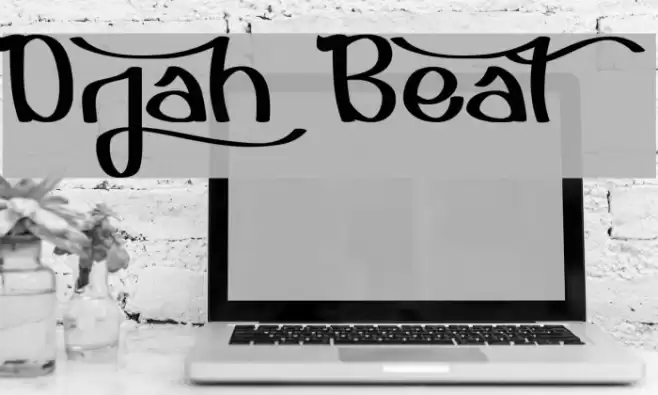 Djah Beat Font examples