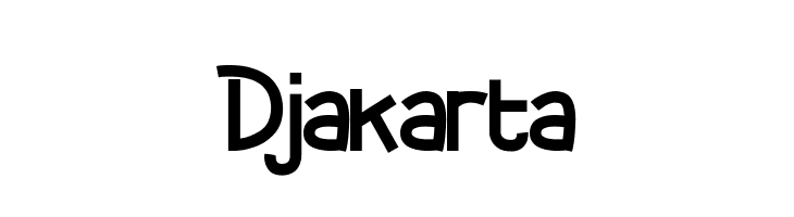 Djakarta  font caratteri gratis