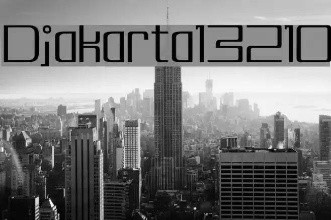 Djakarta13210 Fonte examples
