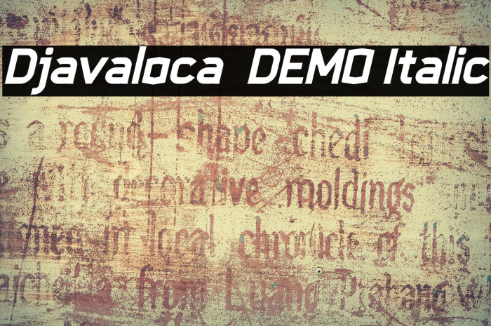 Djavaloca - DEMO Italic Example 1