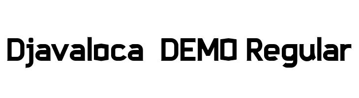 Djavaloca - DEMO Regular  नि: शुल्क फ़ॉन्ट्स डाउनलोड