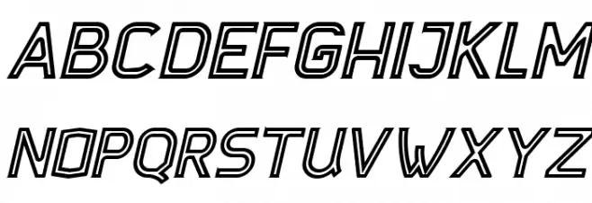Djavaloca-Inline-DEMO Italic फ़ॉन्ट अपरकेस