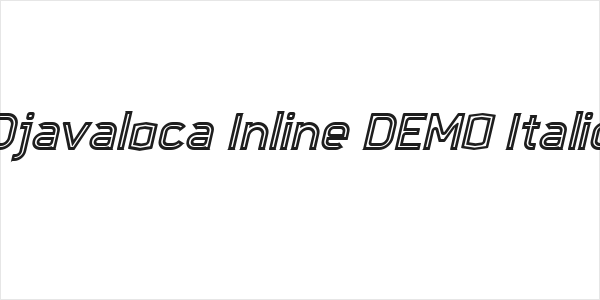 Djavaloca-Inline-DEMO Italic Logo
