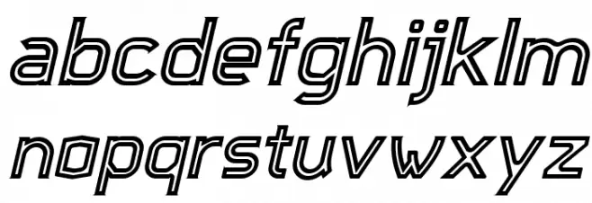 Djavaloca-Inline-DEMO Italic Polices MINUSCULES