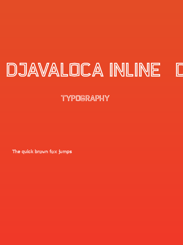 Djavaloca-Inline - DEMO Regular Poster