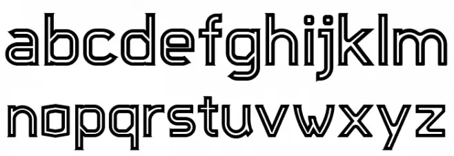 Djavaloca-Inline - DEMO Regular フォント 小文字