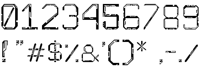 Djentfont Font OTHER CHARS