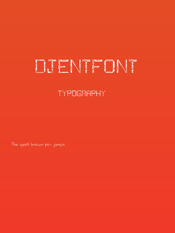 Djentfont Poster