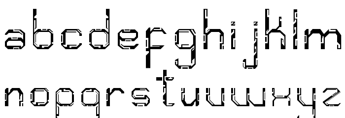Djentfont Font LOWERCASE