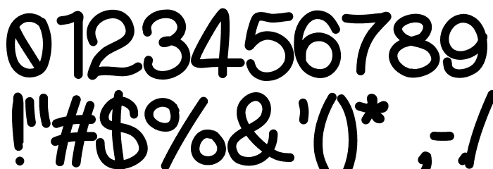DjuiceWriting Font OTHER CHARS