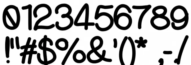 DjuiceWriting Font OTHER CHARS