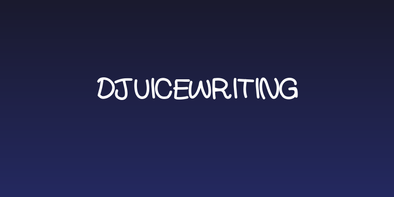 DjuiceWriting Social Header