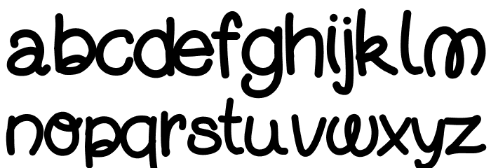 DjuiceWriting Font LOWERCASE