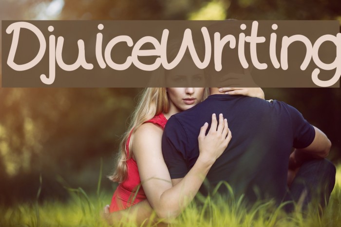 DjuiceWriting Font examples