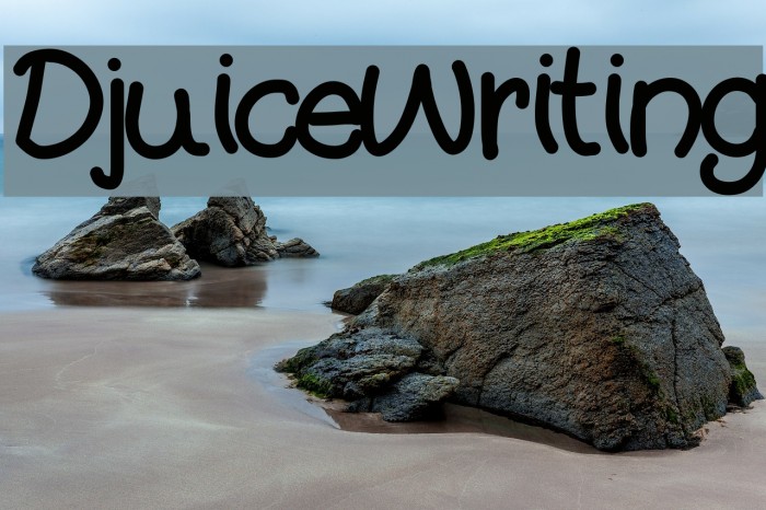 DjuiceWriting Font examples