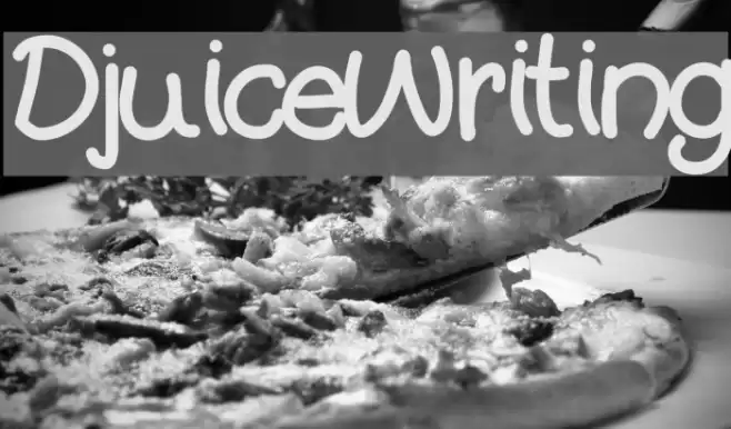 DjuiceWriting Font examples