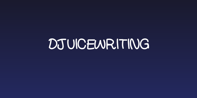 DjuiceWriting Social Header