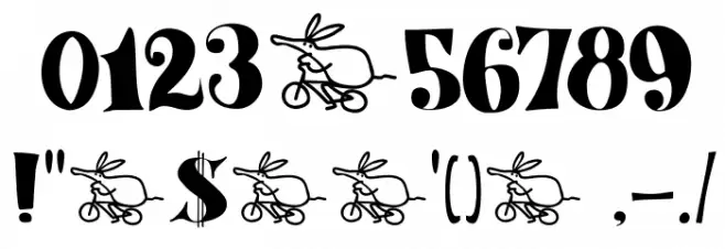 DK Aardvark Dreams Regular Font OTHER CHARS