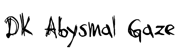DK Abysmal Gaze  Frei Schriftart Herunterladen