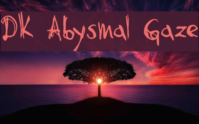 DK Abysmal Gaze Font examples