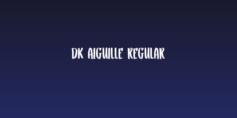 DK Aiguille Regular Social Header
