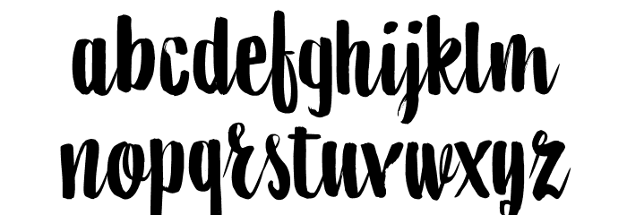 DK Aiguille Regular Font LOWERCASE