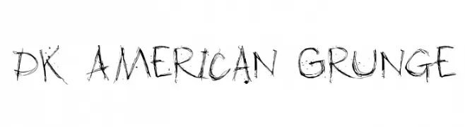 DK American Grunge  Frei Schriftart Herunterladen