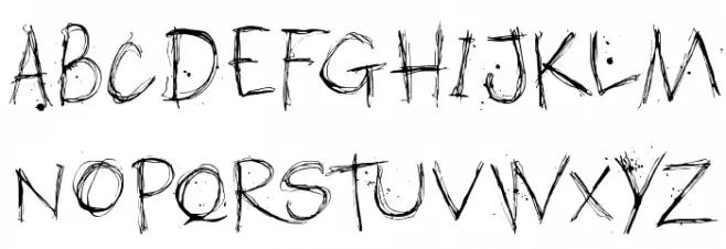 DK American Grunge 字体 小写