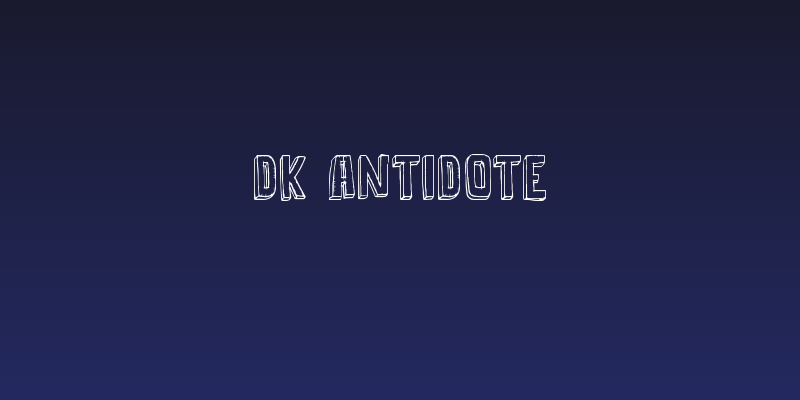 DK Antidote Social Header