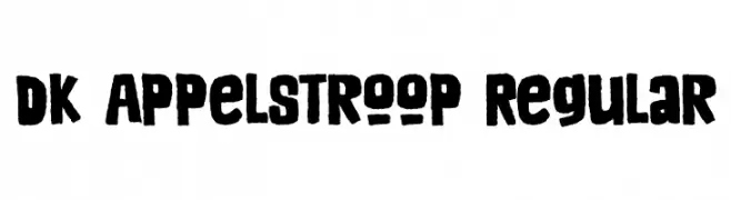 DK Appelstroop Regular  Frei Schriftart Herunterladen