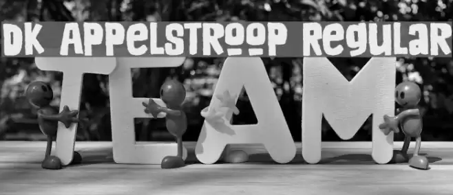 DK Appelstroop Regular Font examples