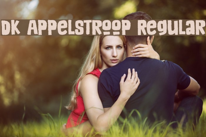 DK Appelstroop Regular Font examples