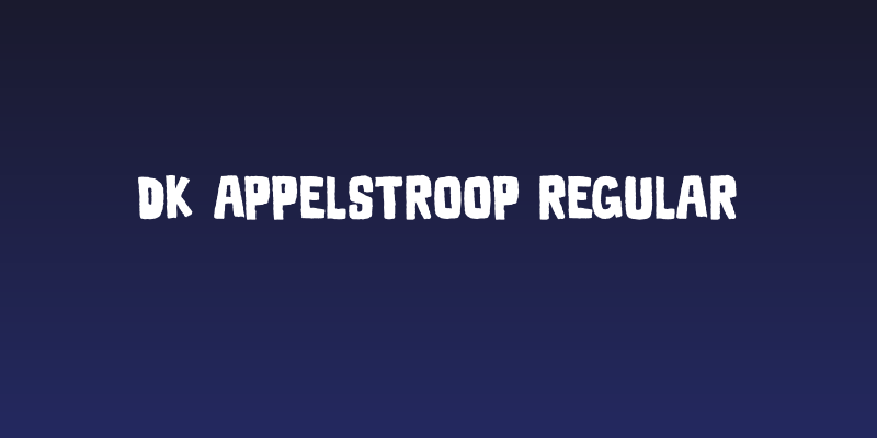 DK Appelstroop Regular Social Header