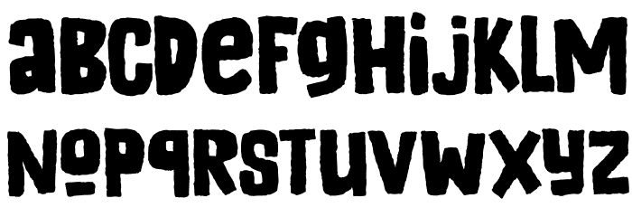 DK Appelstroop Regular Font LOWERCASE